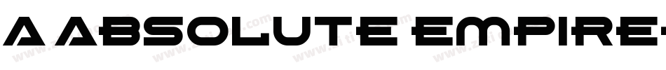 a Absolute Empire字体转换